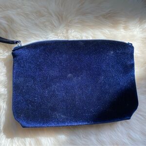 Lancome Sapphire Blue Velvet Makeup Bag